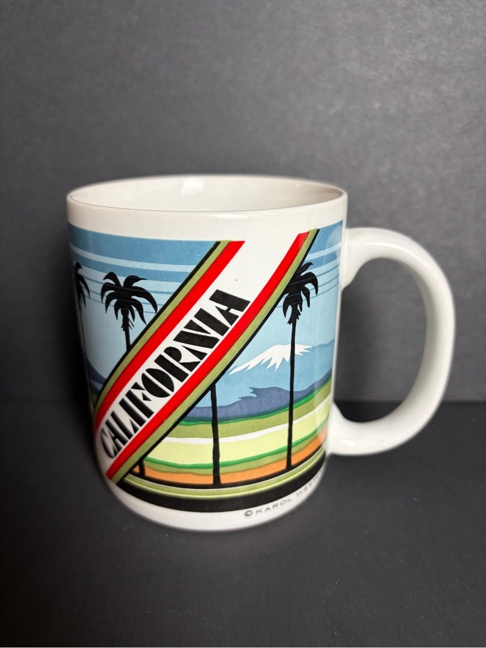 Vintage 1990’s California Coffee Mug 1984 Karol Western Classic California Style